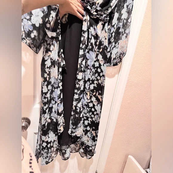 Mango Faux Wrap Midi Dress - Large - Picture 7 of 12